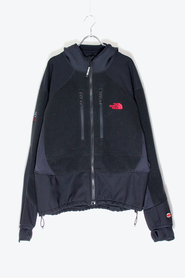 HOODIE ZIP FLEECE JACKET / BLACK [SIZE: XL USED]