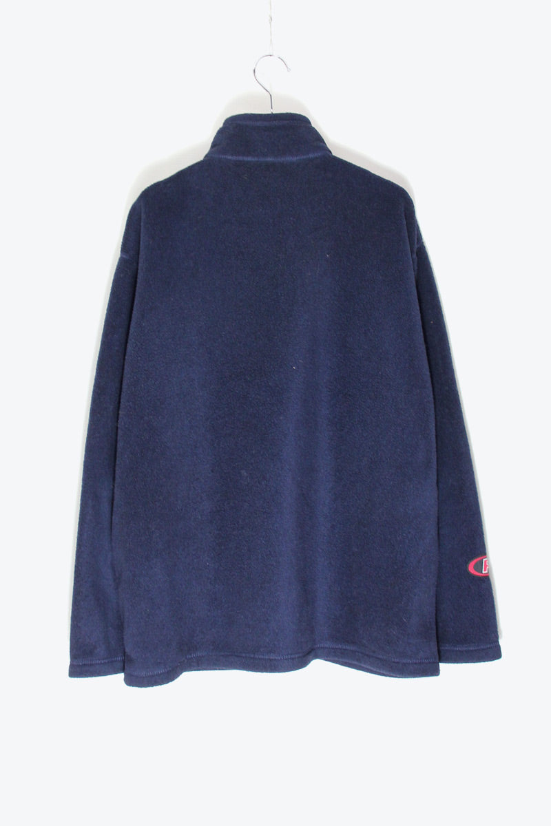 MADE IN USA 90'S HALF-ZIP FLEECE / NAVY [SIZE: M USED]
