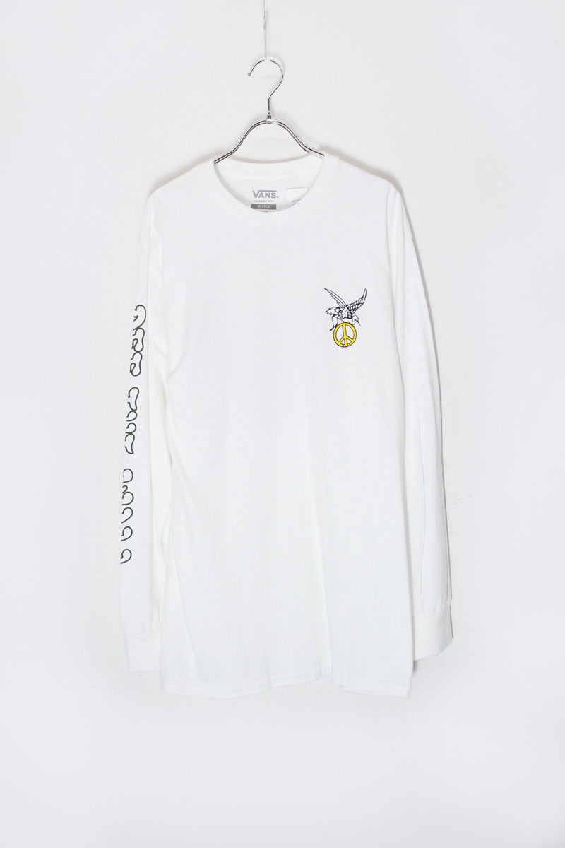 L/S OFF THE WALL TEE SHIRT / WHITE [USA企画品] [SIZE: M DEADSTOCK/NOS]