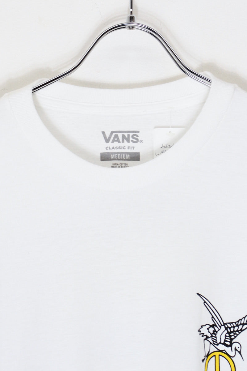L/S OFF THE WALL TEE SHIRT / WHITE [USA企画品] [SIZE: M DEADSTOCK/NOS]