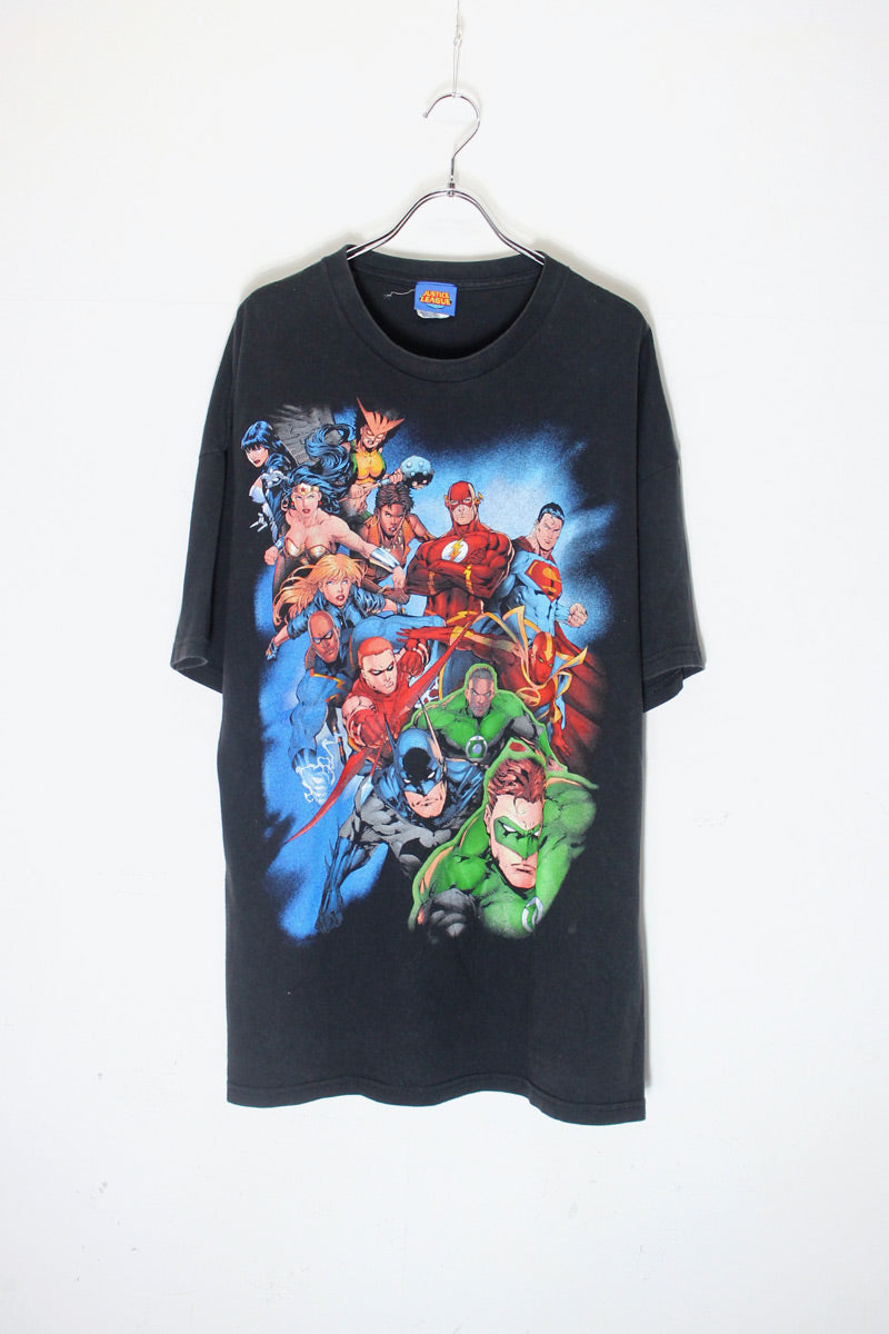 MADE IN MEXICO 09'S THE AVENGERS PRINT CHARACTER T-SHIRT / BLACK [SIZE: 2XL USED]