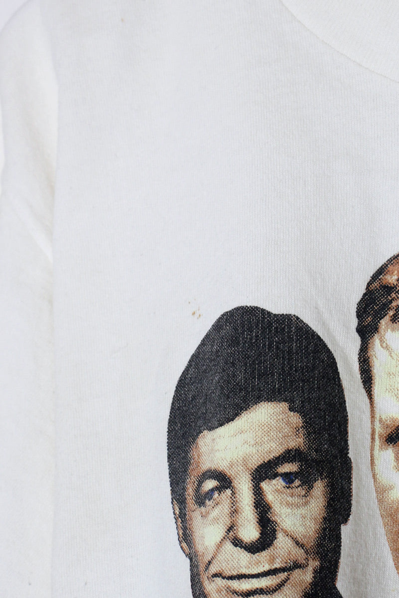 MADE IN USA 91'S S/S STAR TREK 25TH ANNIVERSARY PRINT MOVIE T-SHIRT / WHITE [SIZE: L USED]