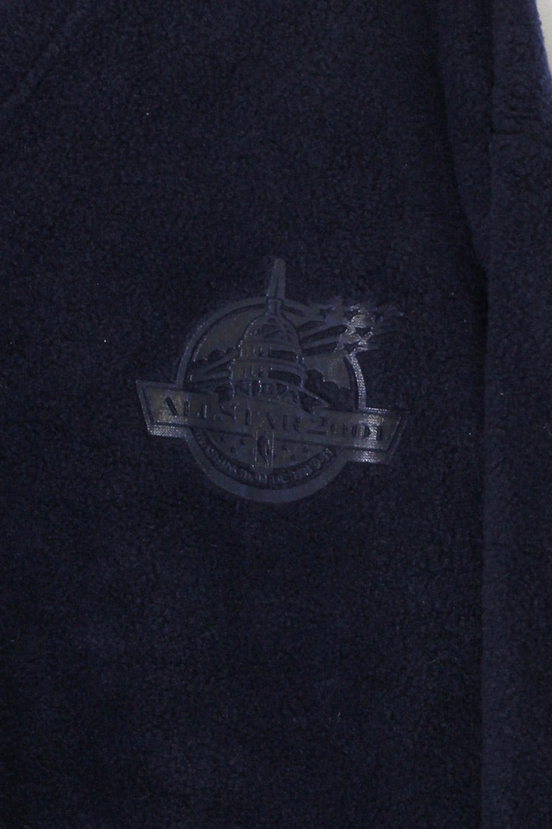 01'S V-NECK FLEECE SHIRT / BLACK [SIZE: XL DEADSTOCK/NOS]