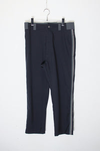 MADE IN ITALY 19SS WOOL TROPICAL SIDELINE TAPERED PANTS / BLACK [SIZE: 48 USED]