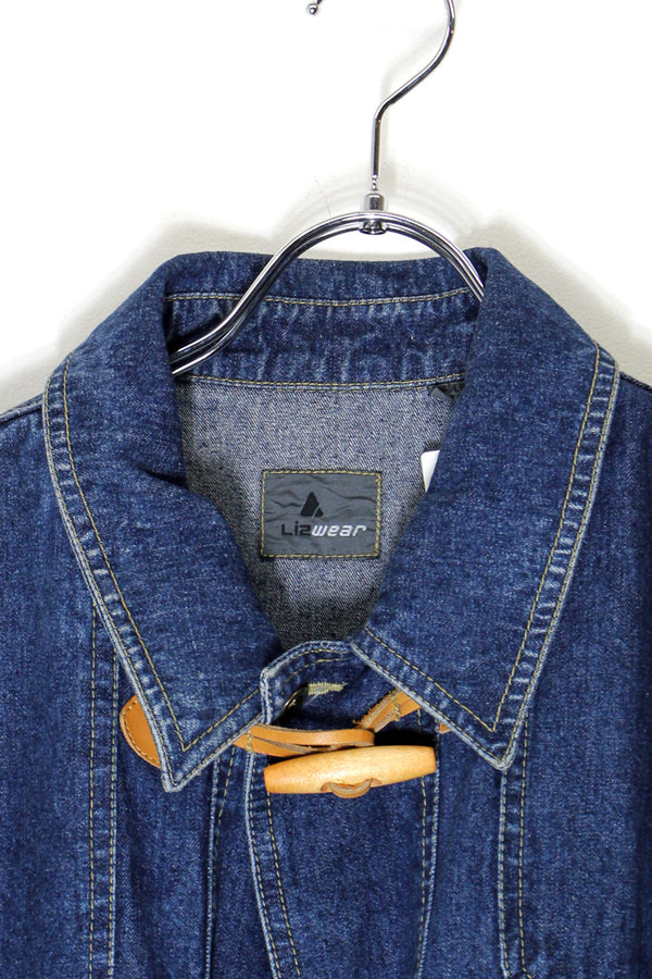 90'S TOGGLE DENIM COVERALL / INDIGO [SIZE: L USED]