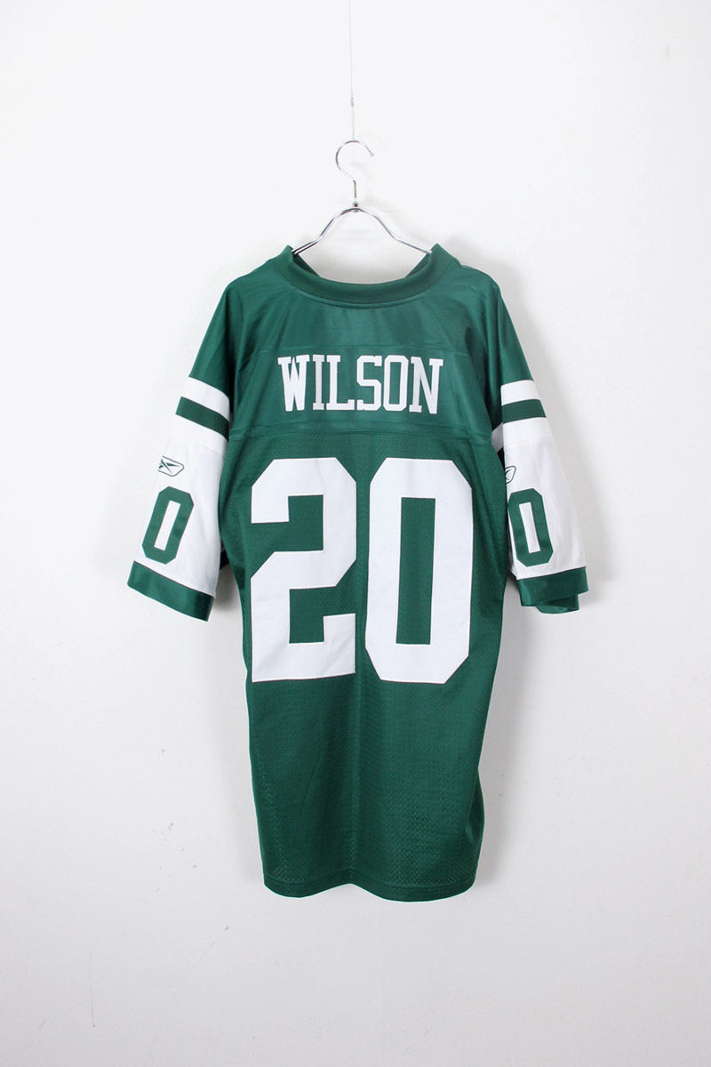 NY JETS 20 WILSON GAME SHIRT / GREEN [SIZE: L USED]