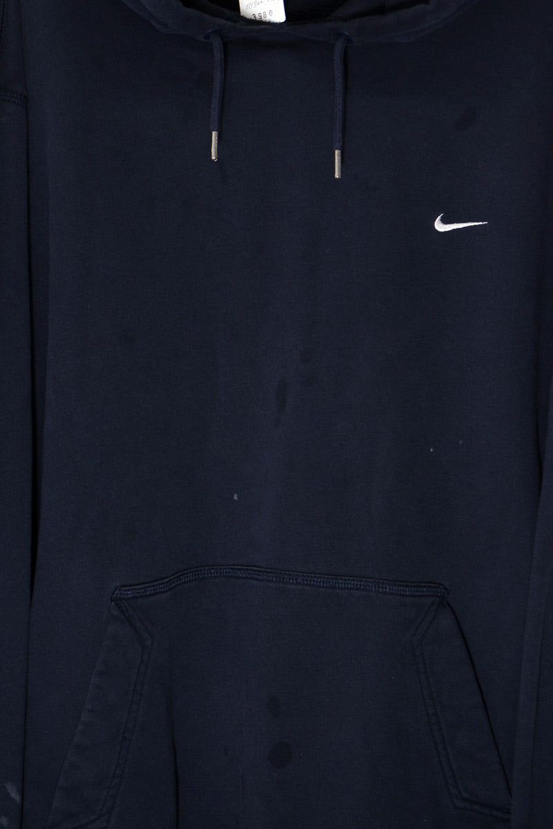 ONE POINT HOODIE SWEATSHIRT / BLACK [SIZE: XXL USED]