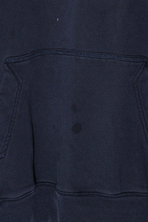 ONE POINT HOODIE SWEATSHIRT / BLACK [SIZE: XXL USED]
