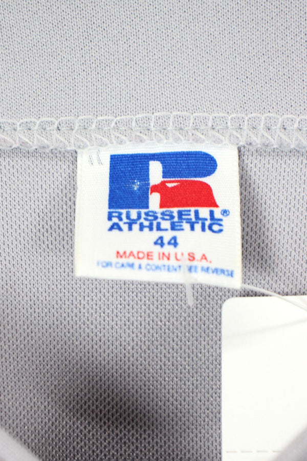 MADE IN USA 90'S NY YANKEES BASEBALL SHIRT / GRAY [SIZE: 44 USED]
