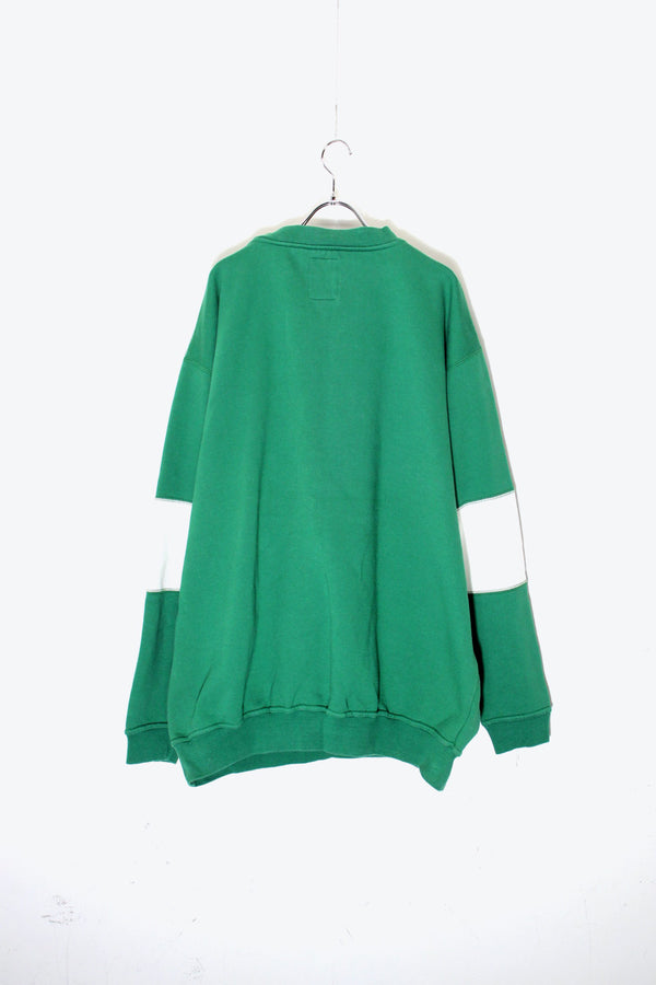 90'S NY JETS LOGO EMBROIDERY NFL SPORT SWEATSHIRT / GREEN / WHITE [SIZE: XL USED]