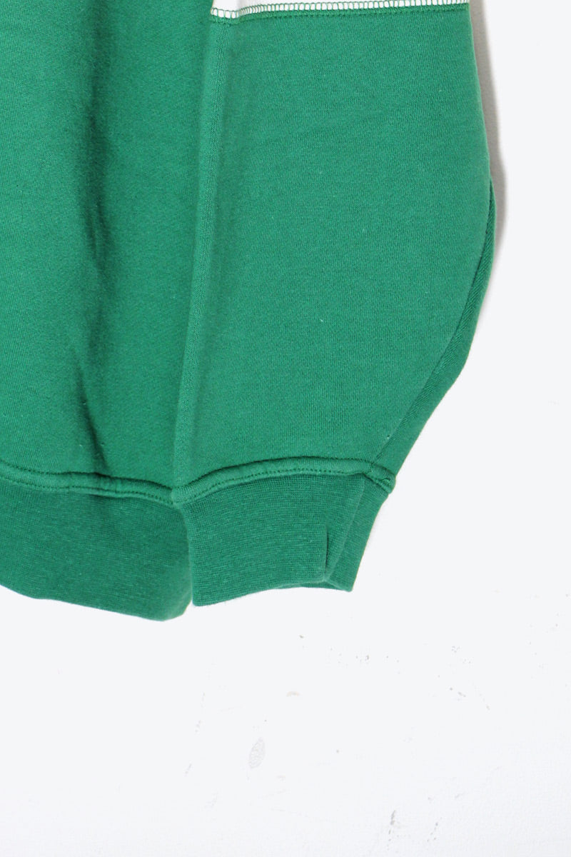 90'S NY JETS LOGO EMBROIDERY NFL SPORT SWEATSHIRT / GREEN / WHITE [SIZE: XL USED]