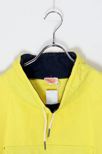 COTTON PULLOVER JACKET / YELLOW [SIZE: M DEADSTOCK/NOS]