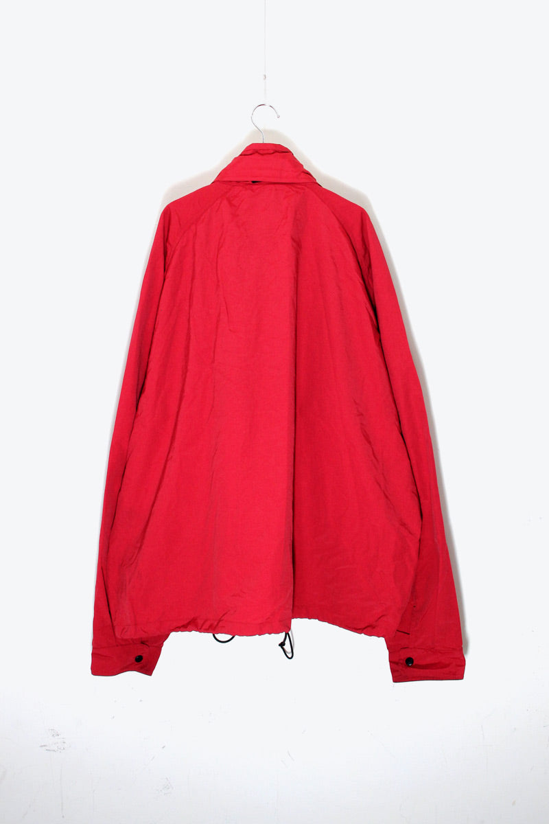 ZIP NYLON JACKET / RED [SIZE: XXL USED]