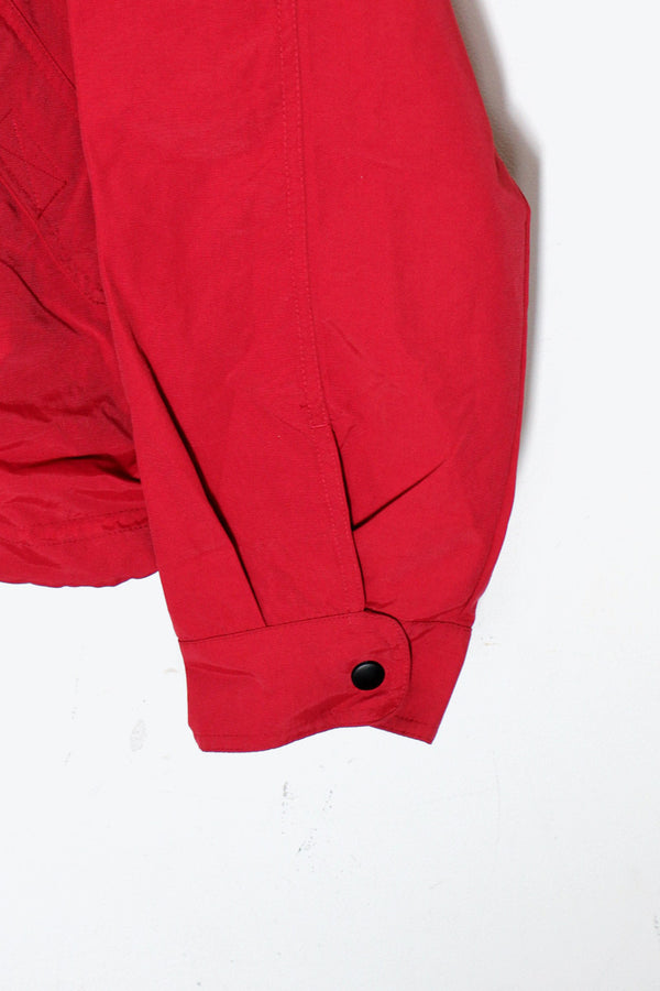 ZIP NYLON JACKET / RED [SIZE: XXL USED]