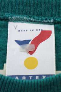 MADE IN USA 90'S DOLPHIN PRINT NFL SPORT SWEATSHIRT / GREEN [SIZE: XL DEADSTOCK/NOS]