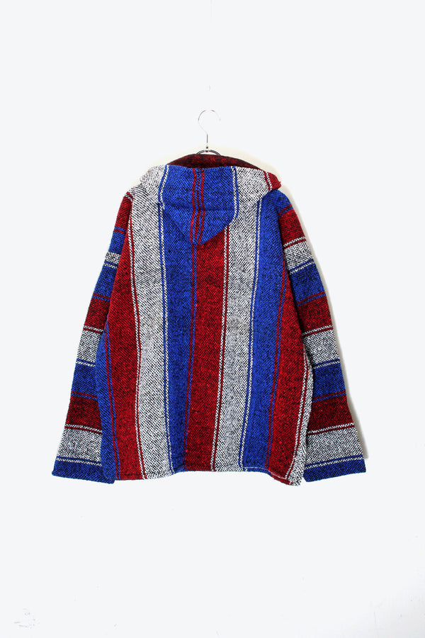 NY GIANTS EMBROIDERED MEXICAN HOODIE / RED / BLUE / WHITE [SIZE: L USED]