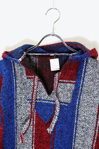 NY GIANTS EMBROIDERY MEXCICAN HOODIE  / RED / BLUE / WHITE [SIZE: L USED]
