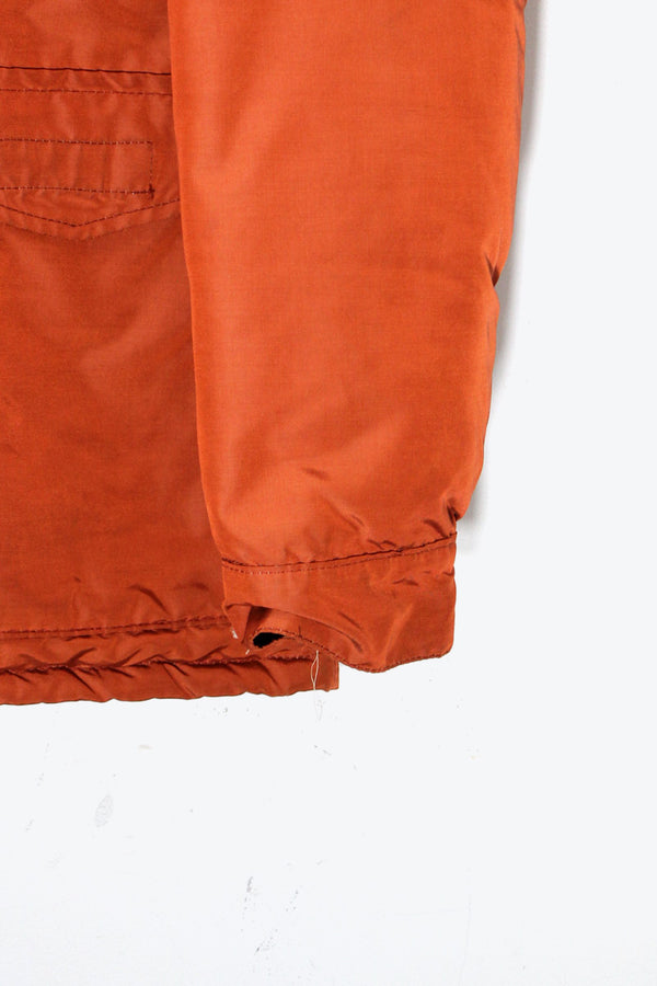 80'S ATTACHABLE HOODIE DOWN JACKET / ORANGE [SIZE: L USED]
