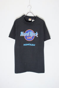 MADE IN USA 90'S HONOLULU T-SHIRT / BLACK [SIZE: L USED]