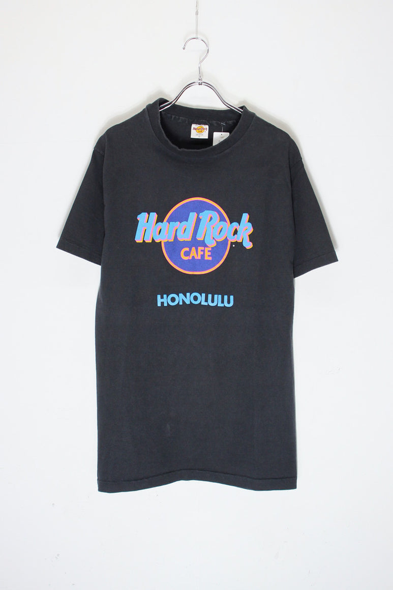 MADE IN USA 90'S HONOLULU T-SHIRT / BLACK [SIZE: L USED]
