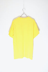 S/S LOGO PRINT T-SHIRT / YELLOW [SIZE: L USED]