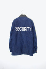 画像をギャラリービューアに読み込む, MADE IN USA 80&#39;S SECURITY BACK EMBROIDERY DENIM COVERALL / INDIGO [SIZE: S相当 USED]
