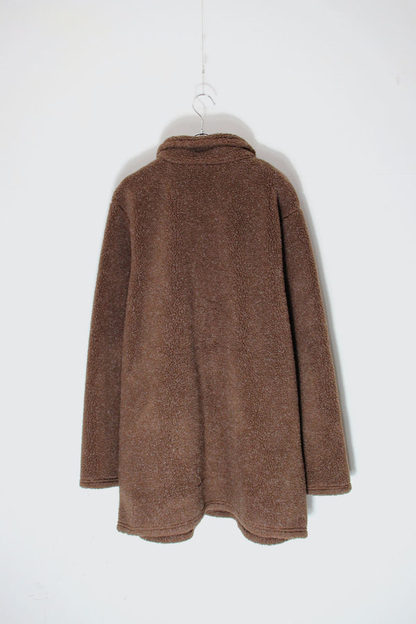 ZIP FLEECE JACKET / BROWN [SIZE: XL USED]