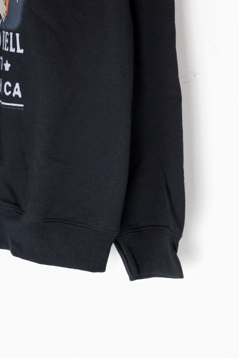 HIGHWAY TO HELL POSTER CREW NECK SWEAT SHIRT / BLACK [NEW] [Not released in Japan]