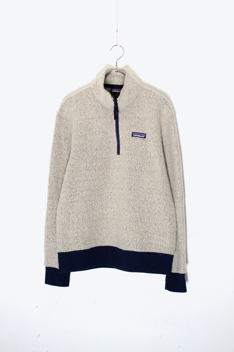 HALF-ZIP FLEECE JACKET / GREY [SIZE: S USED]