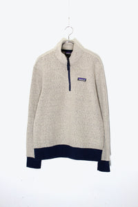 HALF-ZIP FLEECE JACKET / GREY [SIZE: S USED]