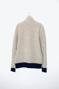 HALF-ZIP FLEECE JACKET / GREY [SIZE: S USED]