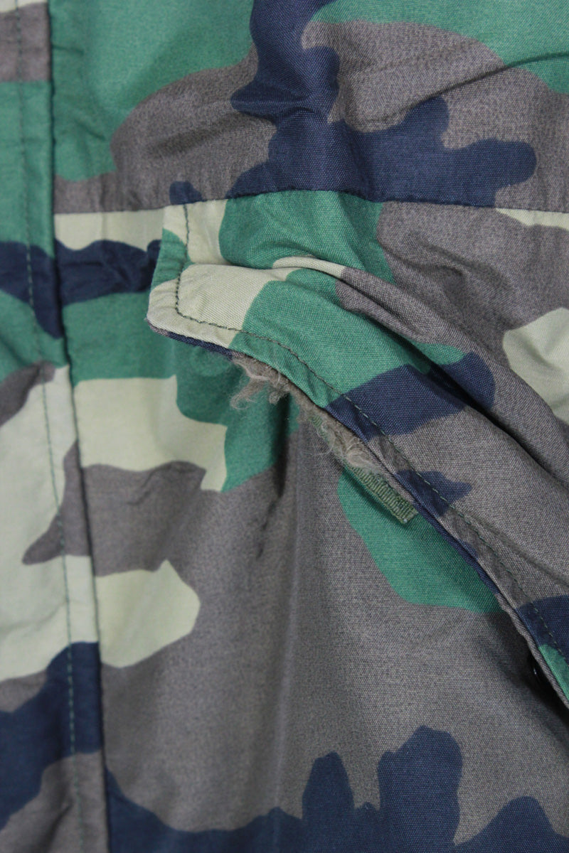 01'S ECWCS GORE-TEX HOODIE JACKET / WOODLAND CAMO [SIZE: M/L USED]