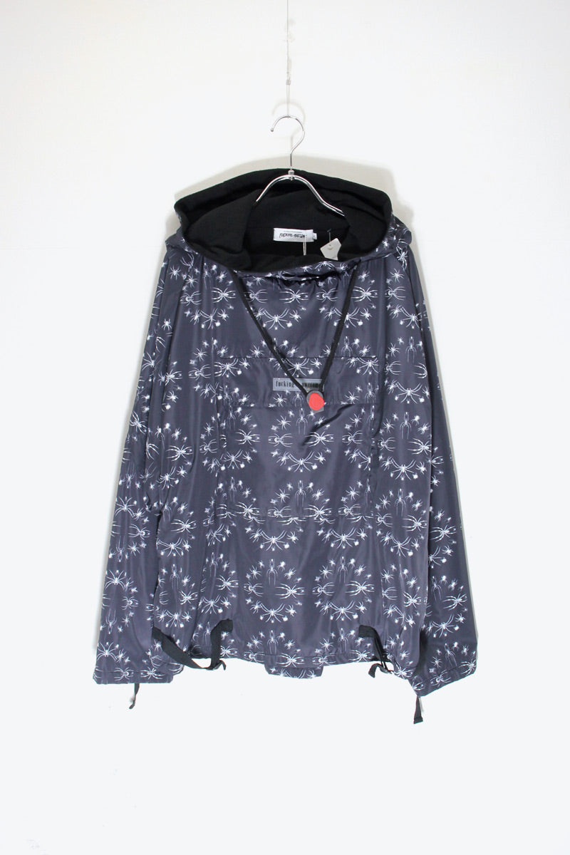 FUCKING AWESOME | SPIDER PATTERN NYLON ANORAK HOODIE FLEECE LINER