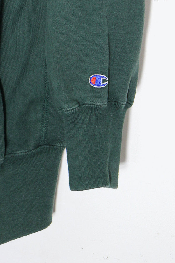 MADE IN USA 90's ONE POINT REVERSE WEAVE SWEATSHIRT / GREEN [SIZE: XL USED]