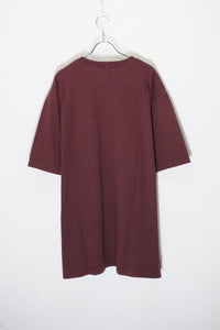 S/S POKET T-SHIRT / WINE RED [SIZE: XL USED]
