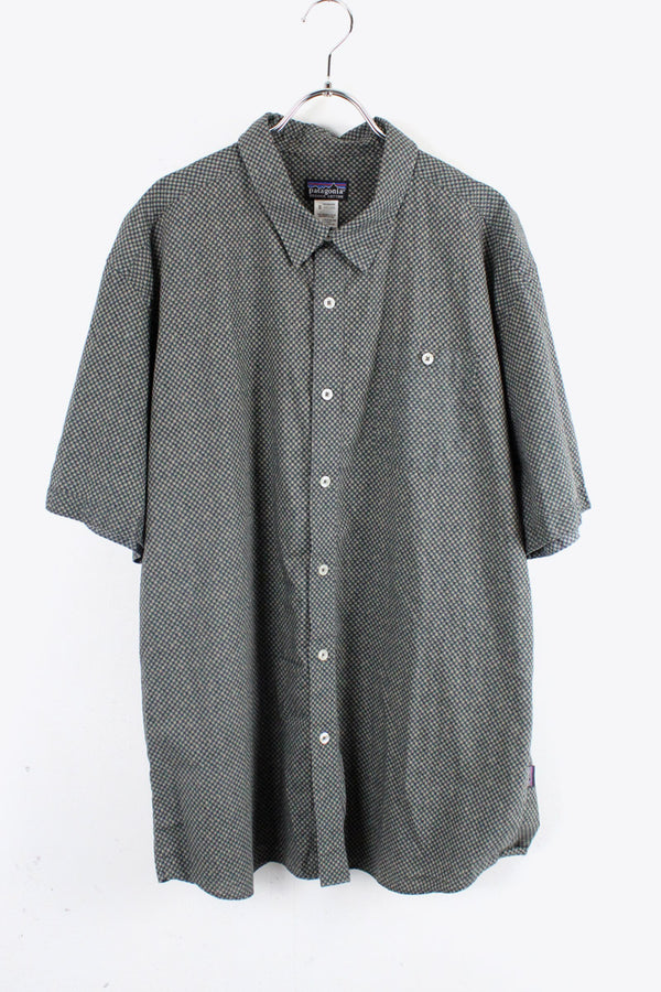 S/S ORGANIC COTTON SHIRT / BLACK [SIZE: XL USED]