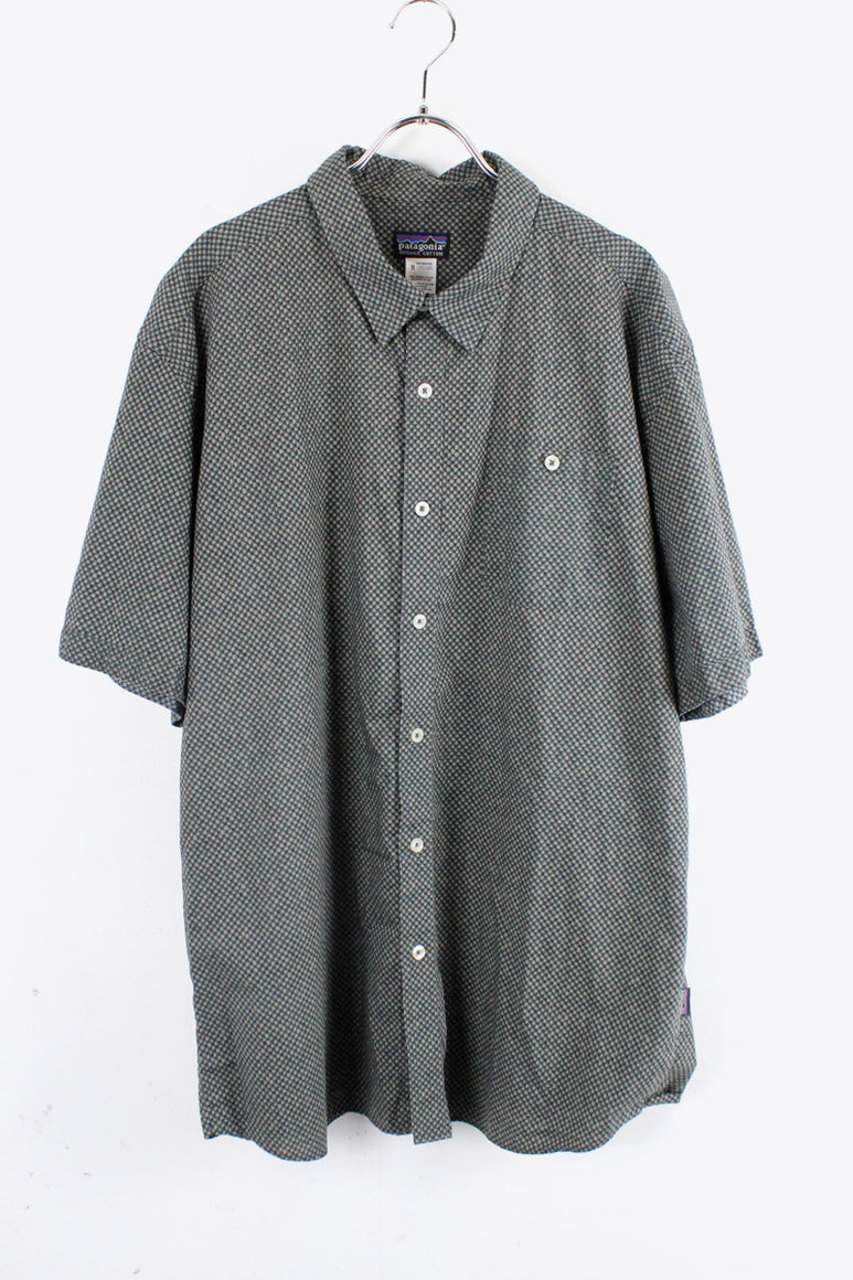 S/S ORGANIC COTTON SHIRT / BLACK [SIZE: XL USED]