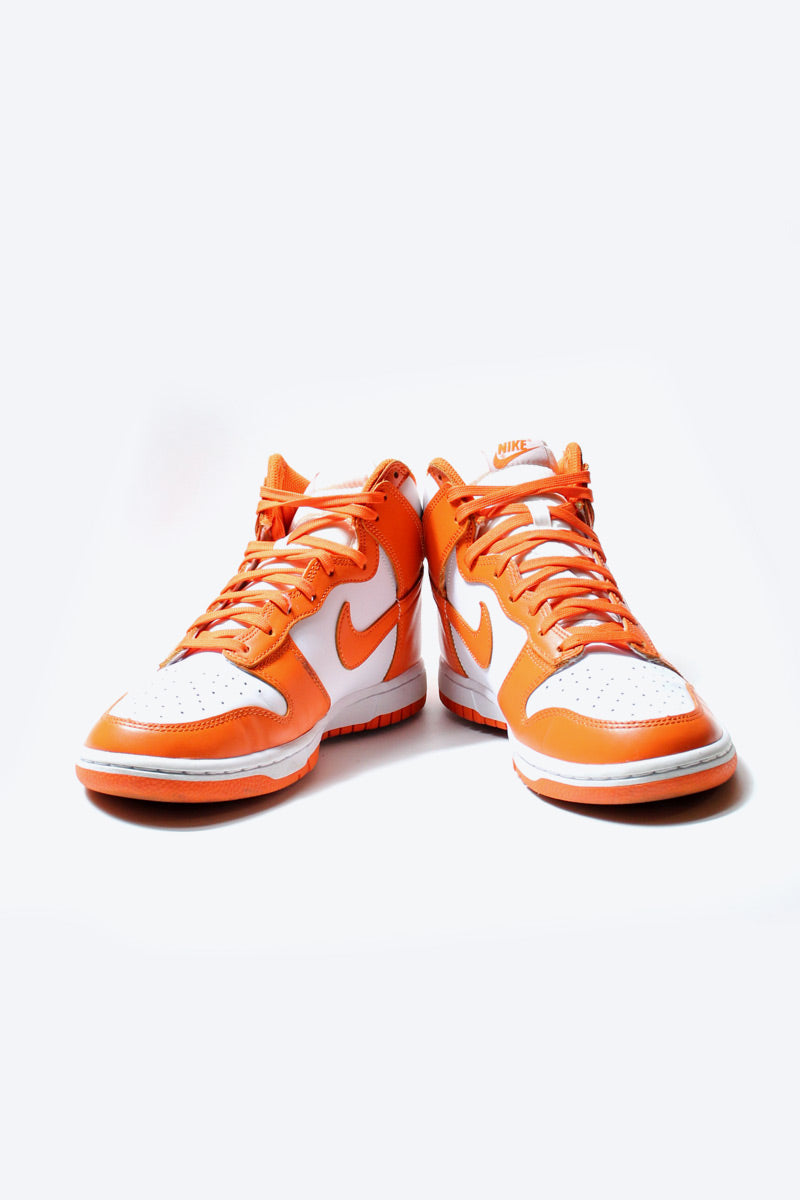 DUNK HI / WHITE / ORANGE [SIZE: US8.5 (Equivalent to 26.5cm) USED]
