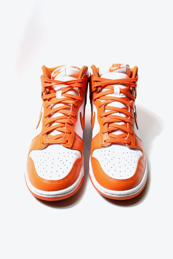 DUNK HI / WHITE / ORANGE [SIZE: US8.5 (Equivalent to 26.5cm) USED]