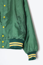 画像をギャラリービューアに読み込む, MADE IN USA 80&#39;S NYLON STADIUM JACKET / GREEN/YELLOW [SIZE: M USED]
