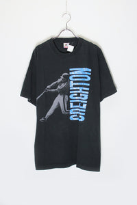 MADE IN USA 90'S S/S MLB CREIGHTON T-SHIRT / BLACK [SIZE: XL USED]