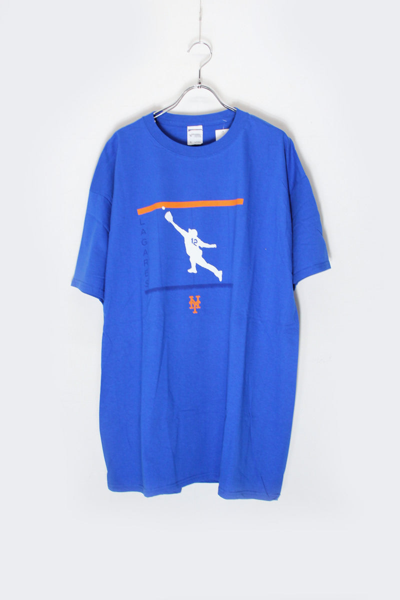 S/S MBL NY METS T-SHIRT / BLUE [SIZE: XL USED]