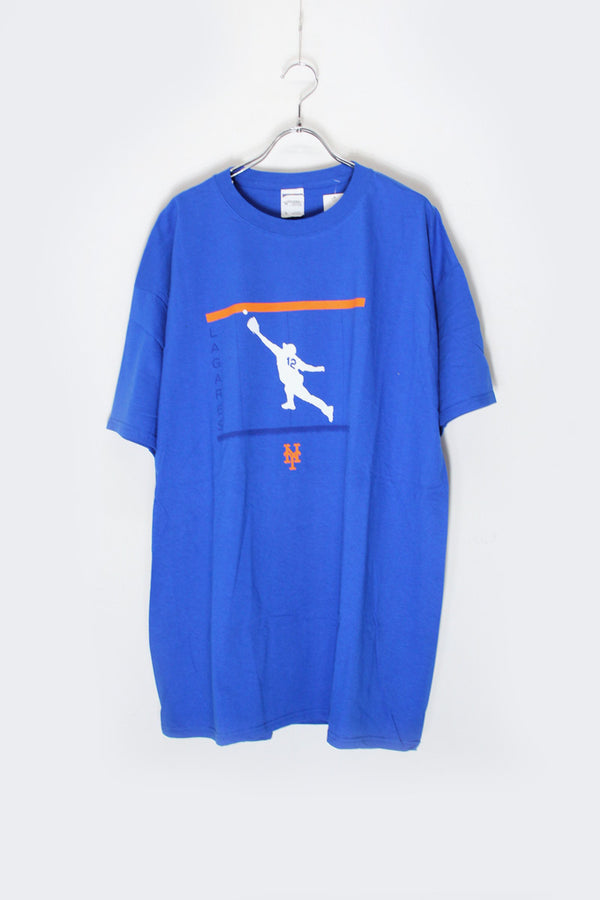 S/S MBL NY METS T-SHIRT / BLUE [SIZE: XL USED]