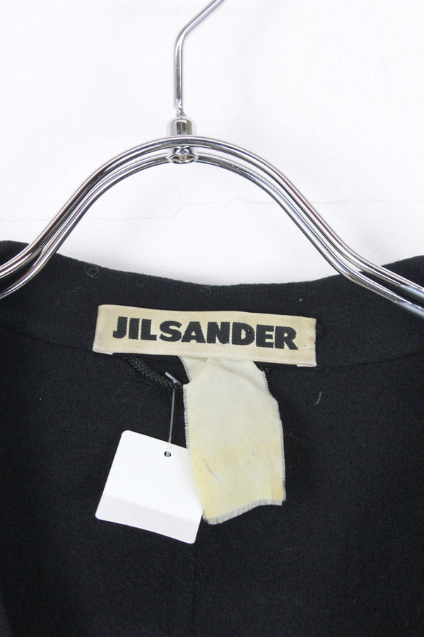 MADE IN ITALY WOOL LONG COAT / BLACK [SIZE: 34(M相当) USED]
