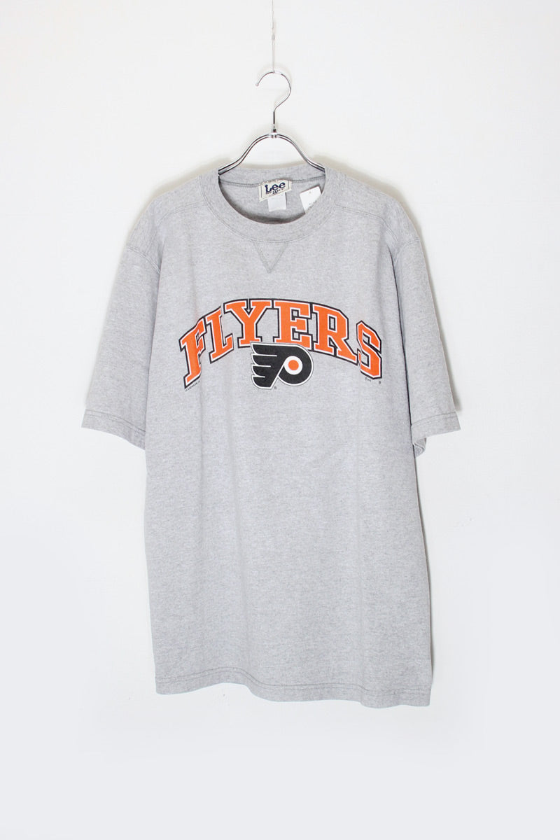 MADE IN USA 90'S NHL FLYERS T-SHIRT / GREY [SIZE: L USED]