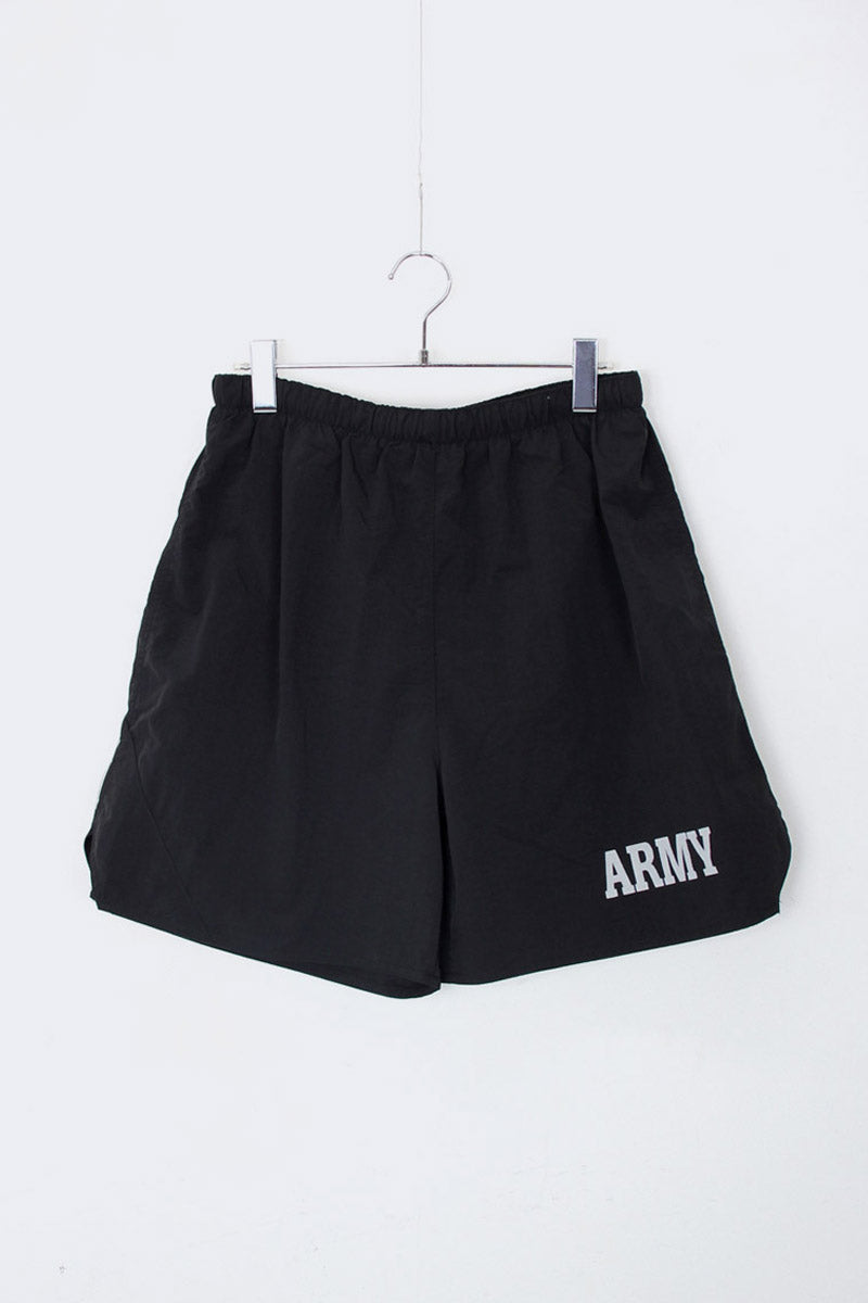 LIGHT WEIGHT ARMY PHYSICAL TRAINING PT SHORTS / BLACK [NEW]
