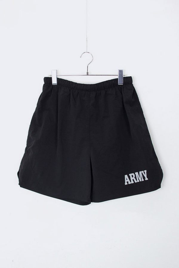 LIGHT WEIGHT ARMY PHYSICAL TRAINING PT SHORTS / BLACK [NEW]