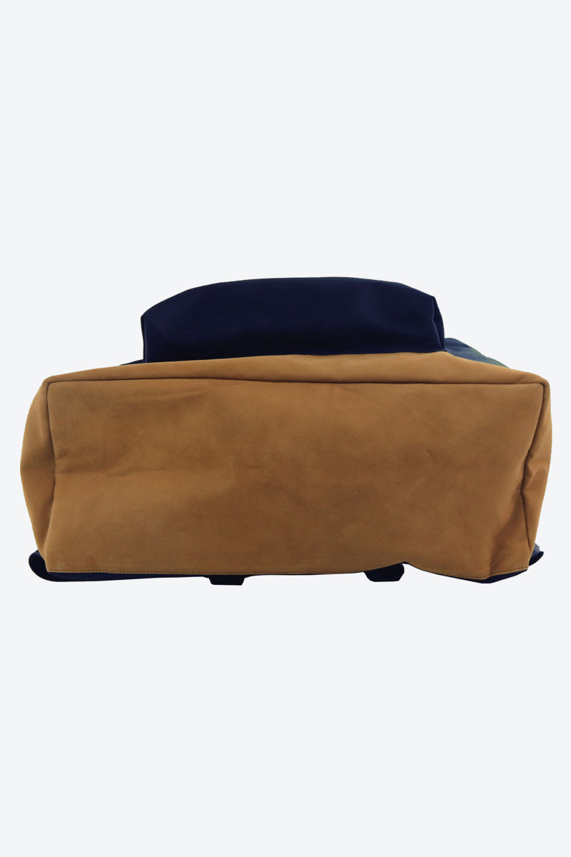 BOTTOM SUEDE BACKPACK / NAVY